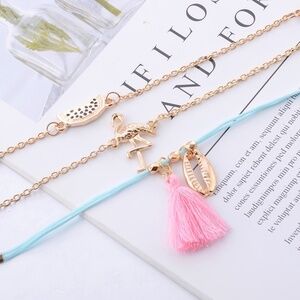 *PENNY* 3-Pc Gold Watermelon Fashion Bracelet Set